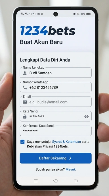 Panduan Lengkap Daftar Akun 1234bets untuk Android