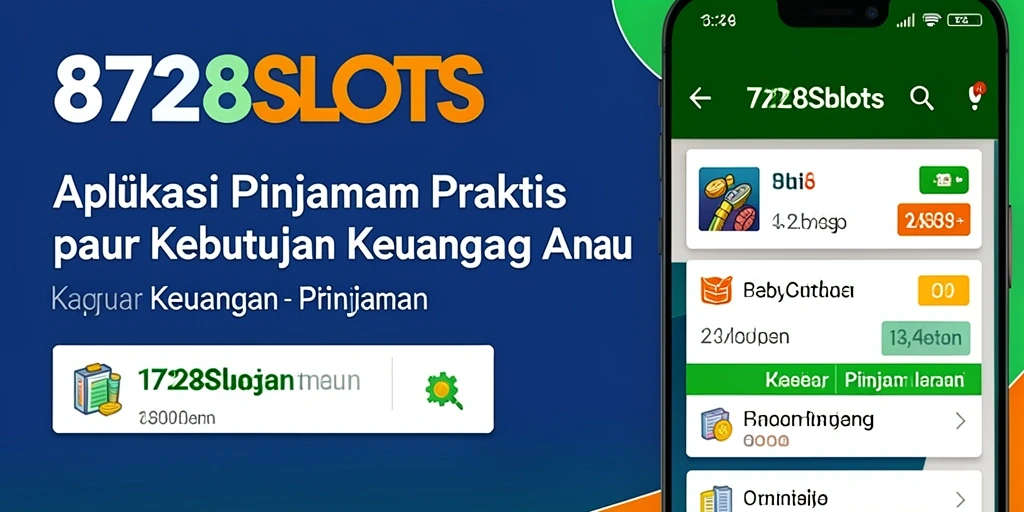 Antarmuka aplikasi 8728SLOTS untuk pengajuan pinjaman yang mudah digunakan.