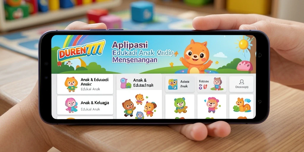 Antarmuka DUREN777 yang interaktif dan menarik untuk anak.