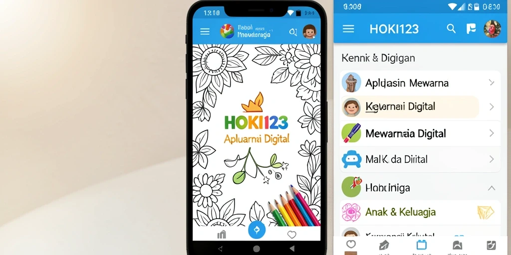 Tampilan antarmuka HOKI123 yang ramah anak dan interaktif.