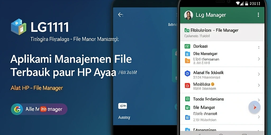 Tampilan antarmuka LG111 yang menarik dan fungsional untuk manajemen file.