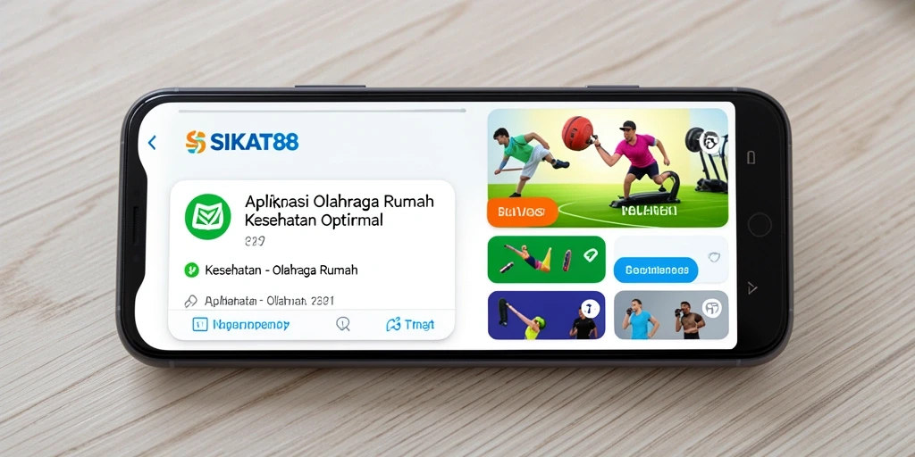 Antarmuka SIKAT88 yang user-friendly untuk olahraga di rumah.